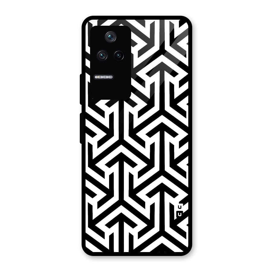 Abstract Triple Arrows Glass Back Case for Poco F4 5G