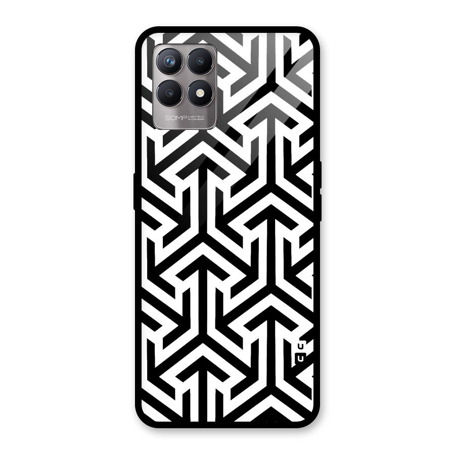 Abstract Triple Arrows Glass Back Case for Realme Narzo 50
