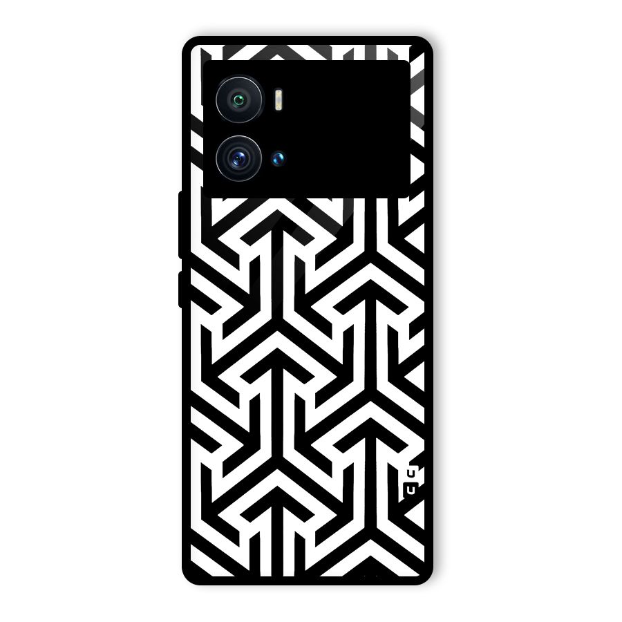 Abstract Triple Arrows Glass Back Case for Vivo iQOO 9 Pro