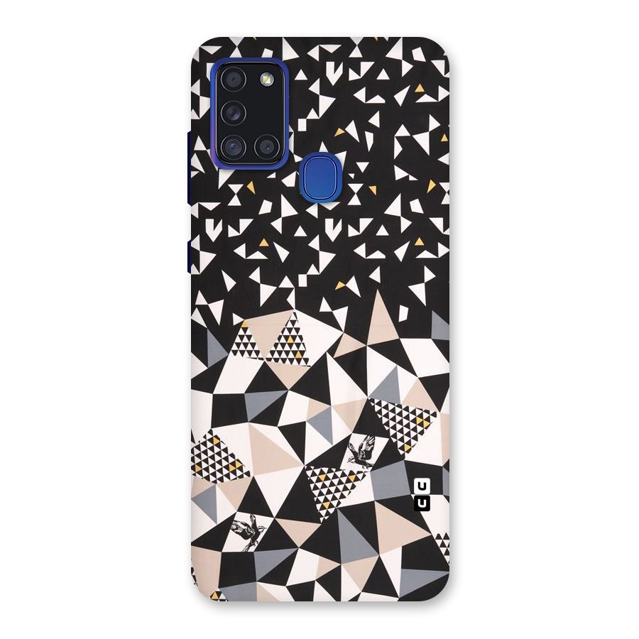 Abstract Varied Triangles Back Case for Galaxy A21s