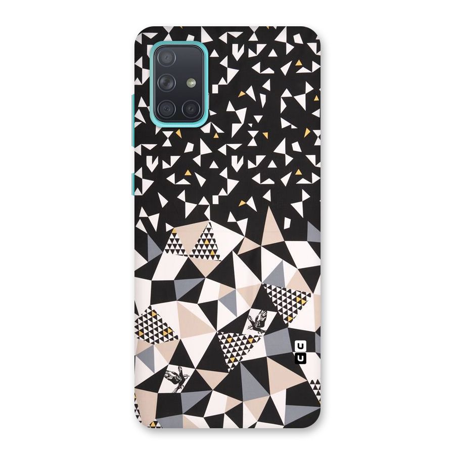 Abstract Varied Triangles Back Case for Galaxy A71