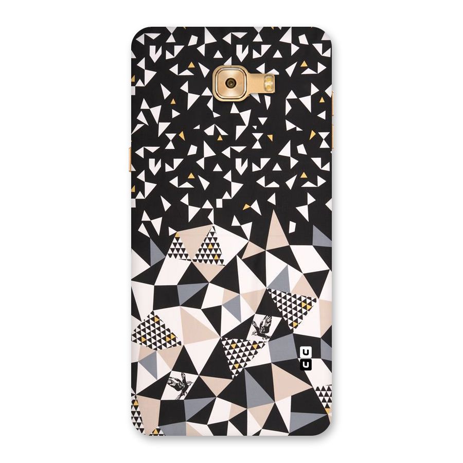 Abstract Varied Triangles Back Case for Galaxy C9 Pro