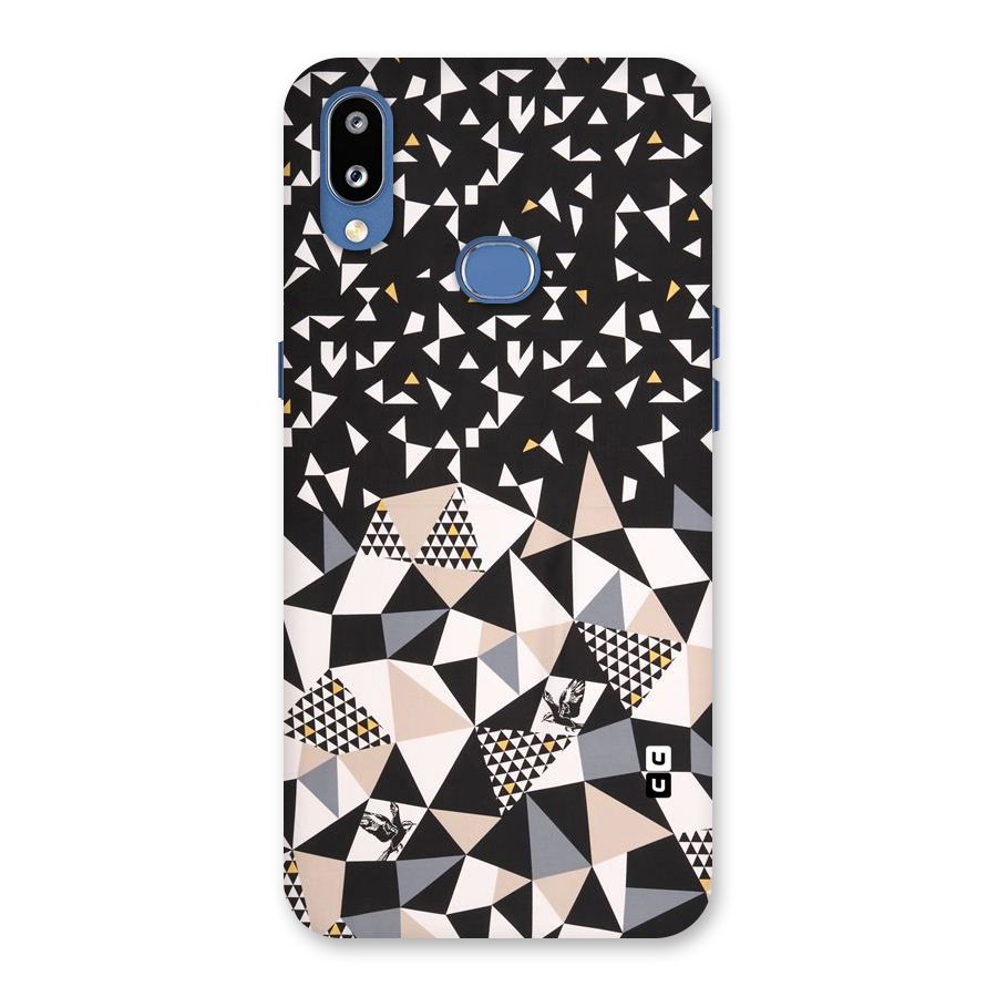 Abstract Varied Triangles Back Case for Galaxy M01s