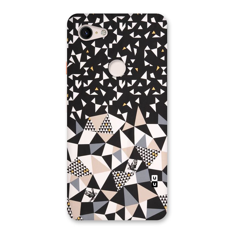 Abstract Varied Triangles Back Case for Google Pixel 3 XL