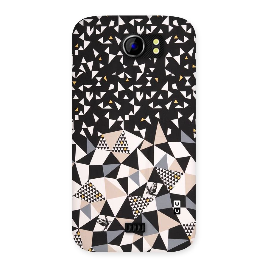 Abstract Varied Triangles Back Case for Micromax Canvas 2 A110