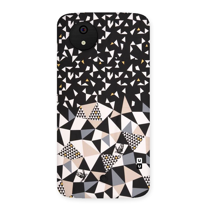 Abstract Varied Triangles Back Case for Micromax Canvas A1