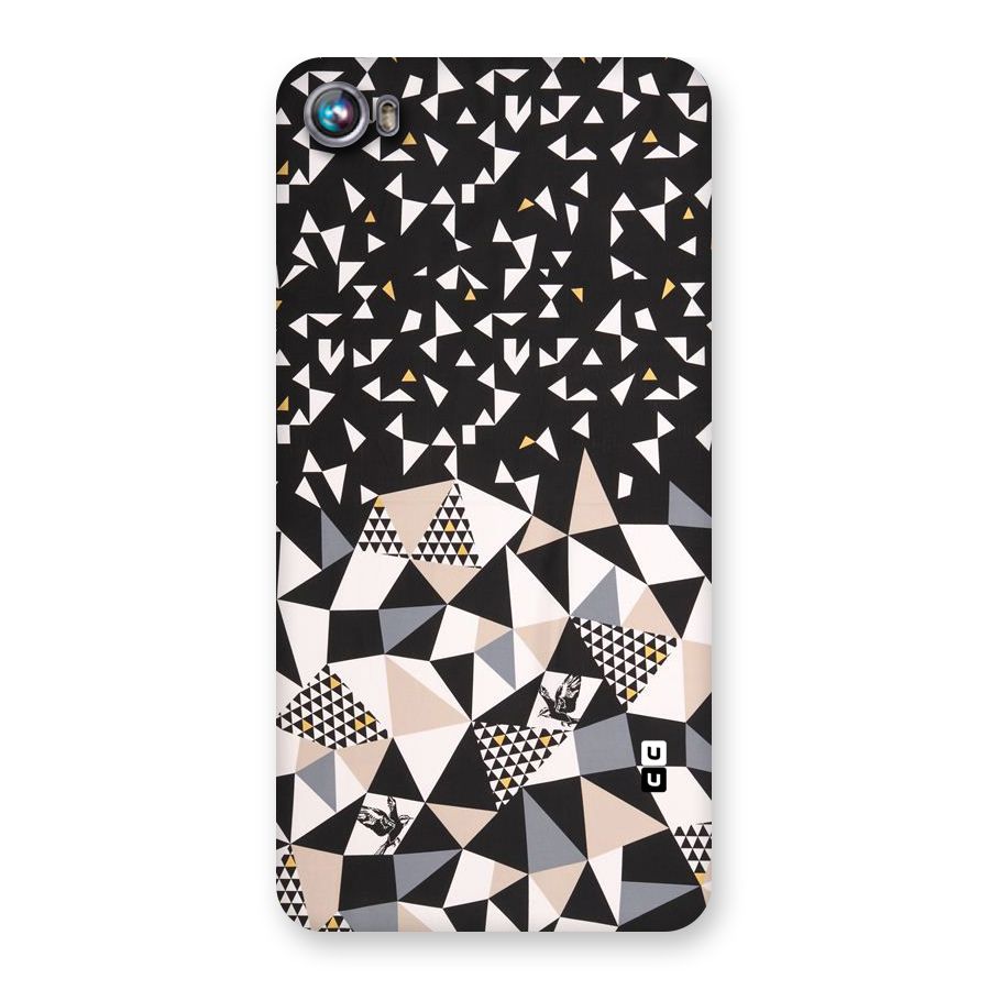Abstract Varied Triangles Back Case for Micromax Canvas Fire 4 A107