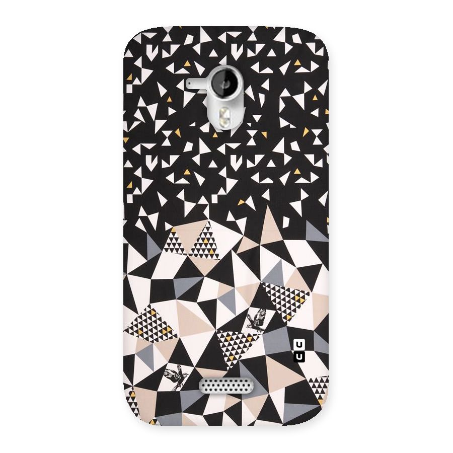 Abstract Varied Triangles Back Case for Micromax Canvas HD A116