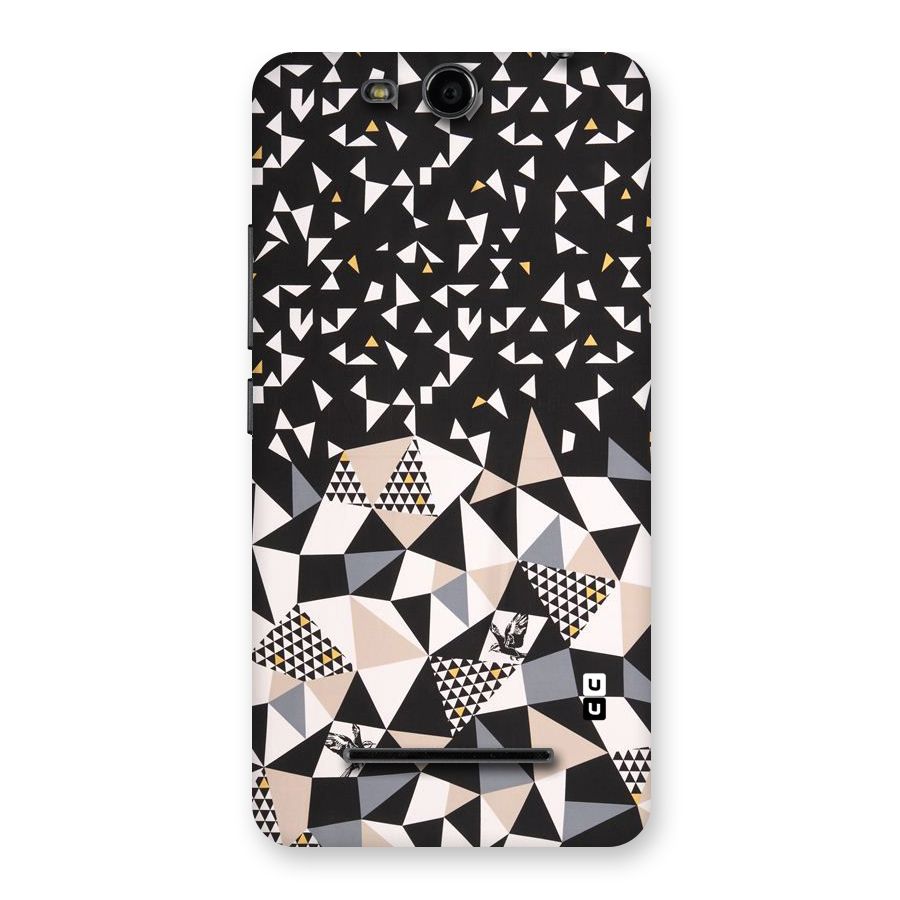 Abstract Varied Triangles Back Case for Micromax Canvas Juice 3 Q392