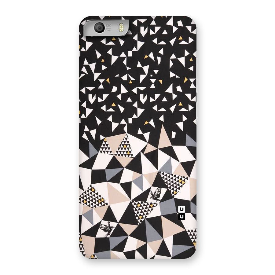 Abstract Varied Triangles Back Case for Micromax Canvas Knight 2