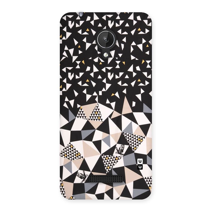 Abstract Varied Triangles Back Case for Micromax Canvas Spark Q380
