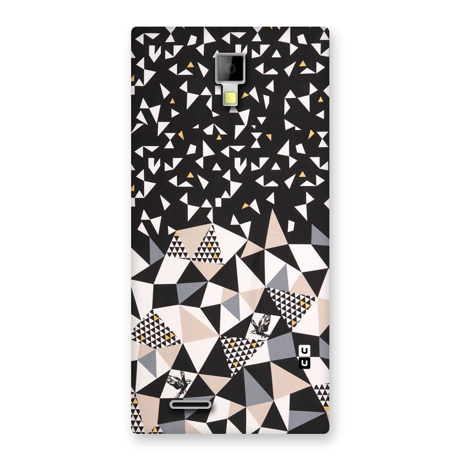 Abstract Varied Triangles Back Case for Micromax Canvas Xpress A99