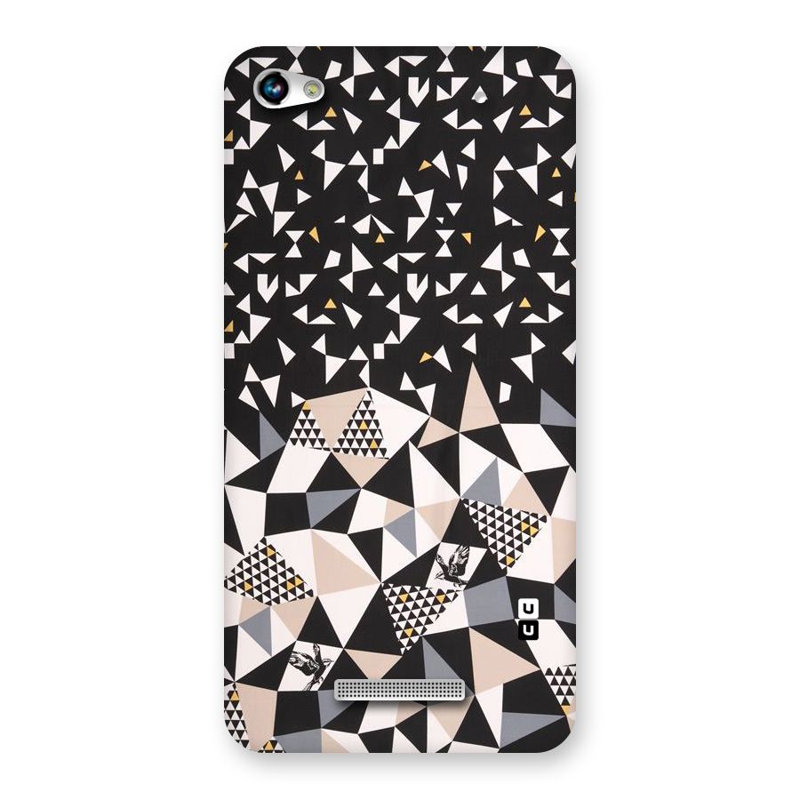 Abstract Varied Triangles Back Case for Micromax Hue 2