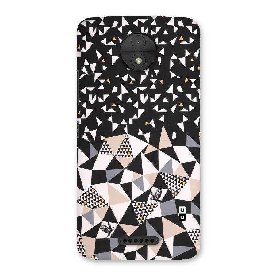 Abstract Varied Triangles Back Case for Moto C