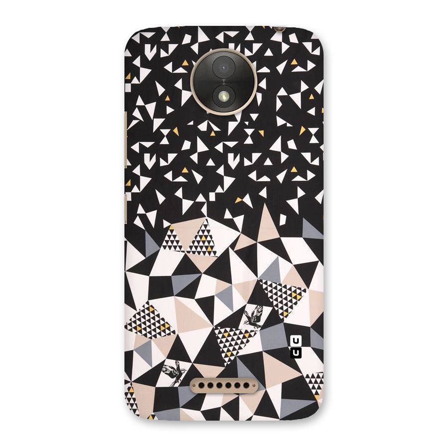 Abstract Varied Triangles Back Case for Moto C Plus