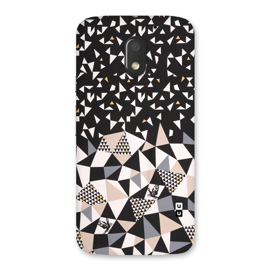 Abstract Varied Triangles Back Case for Moto E3 Power