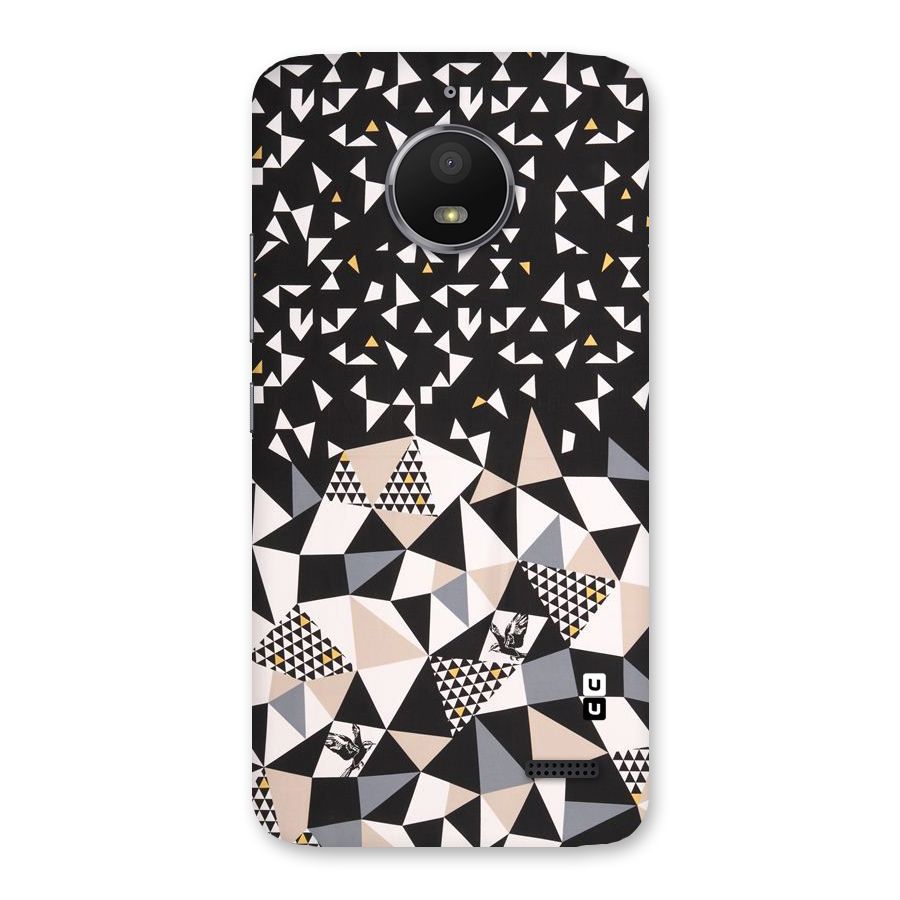 Abstract Varied Triangles Back Case for Moto E4