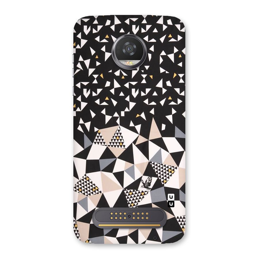 Abstract Varied Triangles Back Case for Moto Z2 Play