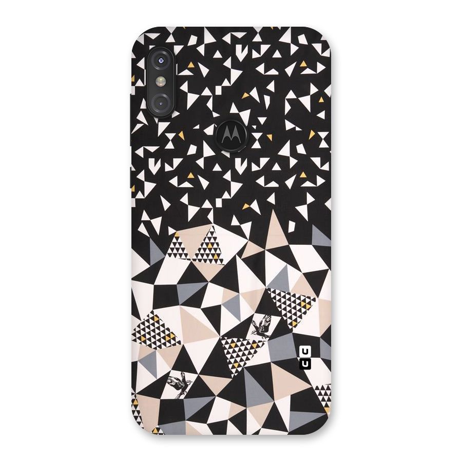 Abstract Varied Triangles Back Case for Motorola One Power