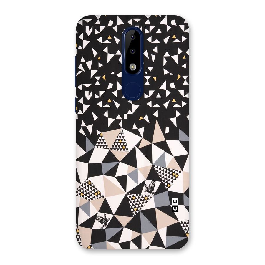 Abstract Varied Triangles Back Case for Nokia 5.1 Plus