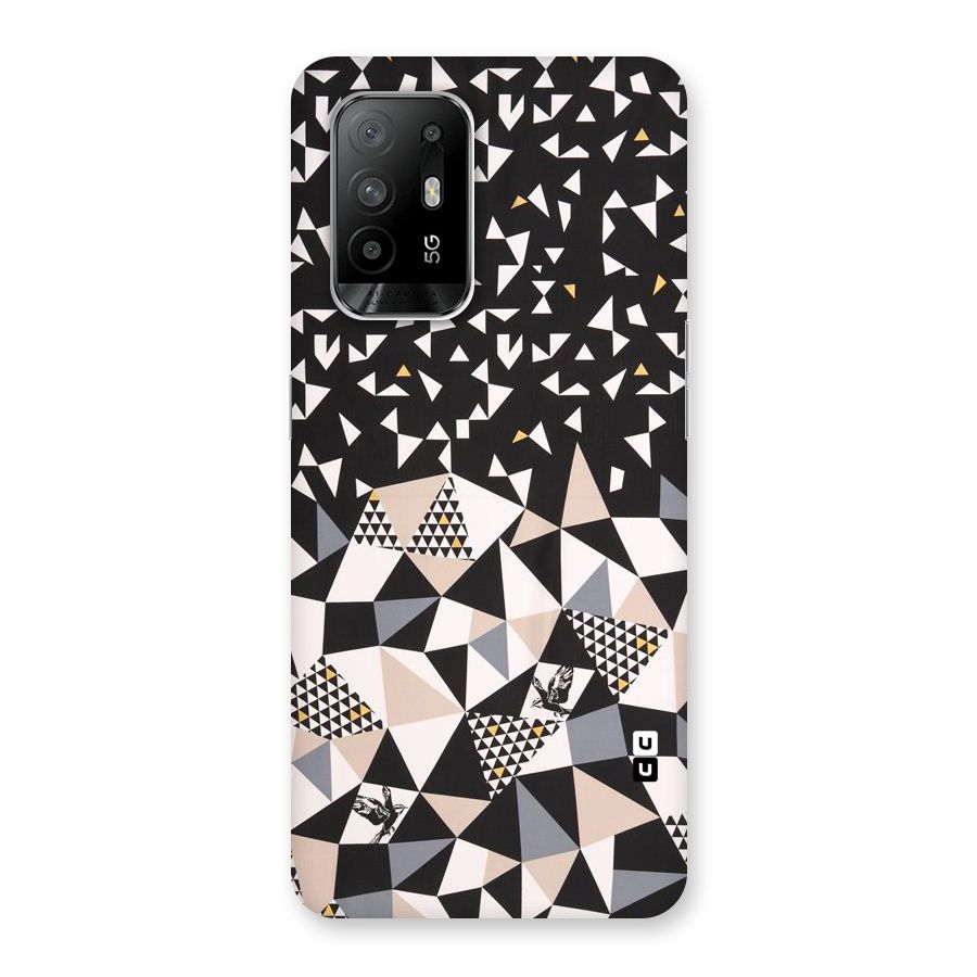 Abstract Varied Triangles Back Case for Oppo F19 Pro Plus 5G