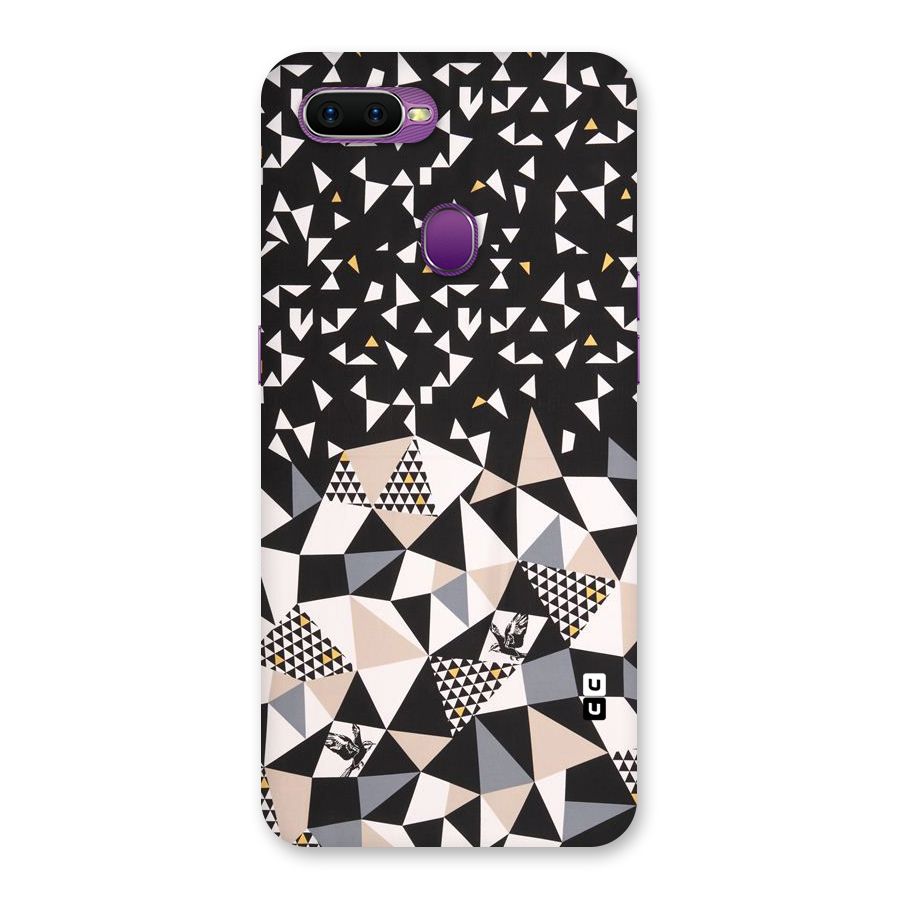 Abstract Varied Triangles Back Case for Oppo F9