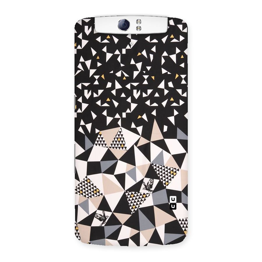 Abstract Varied Triangles Back Case for Oppo N1