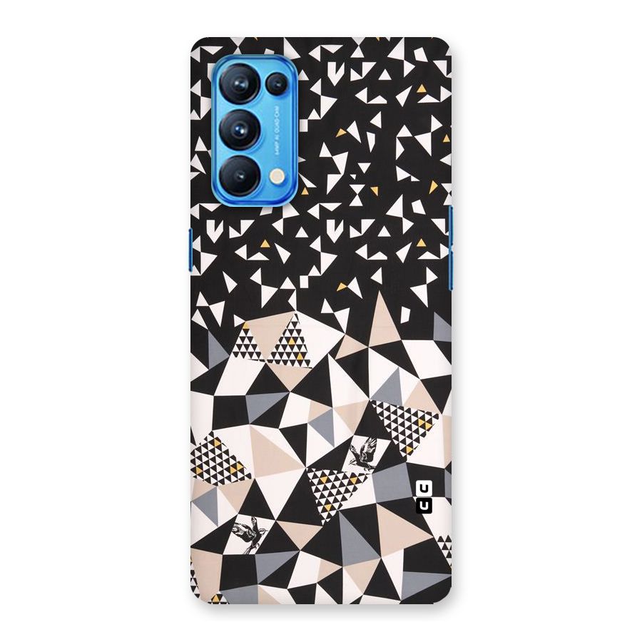Abstract Varied Triangles Back Case for Oppo Reno5 Pro 5G