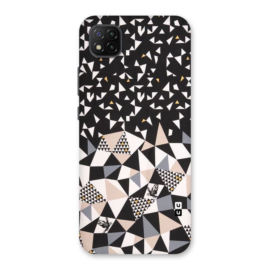 Abstract Varied Triangles Back Case for Poco C3