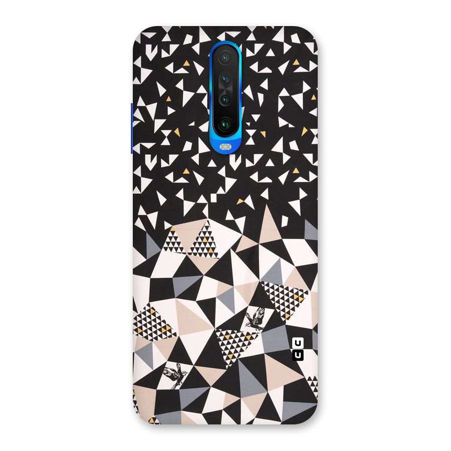 Abstract Varied Triangles Back Case for Poco X2
