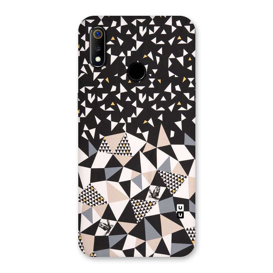 Abstract Varied Triangles Back Case for Realme 3