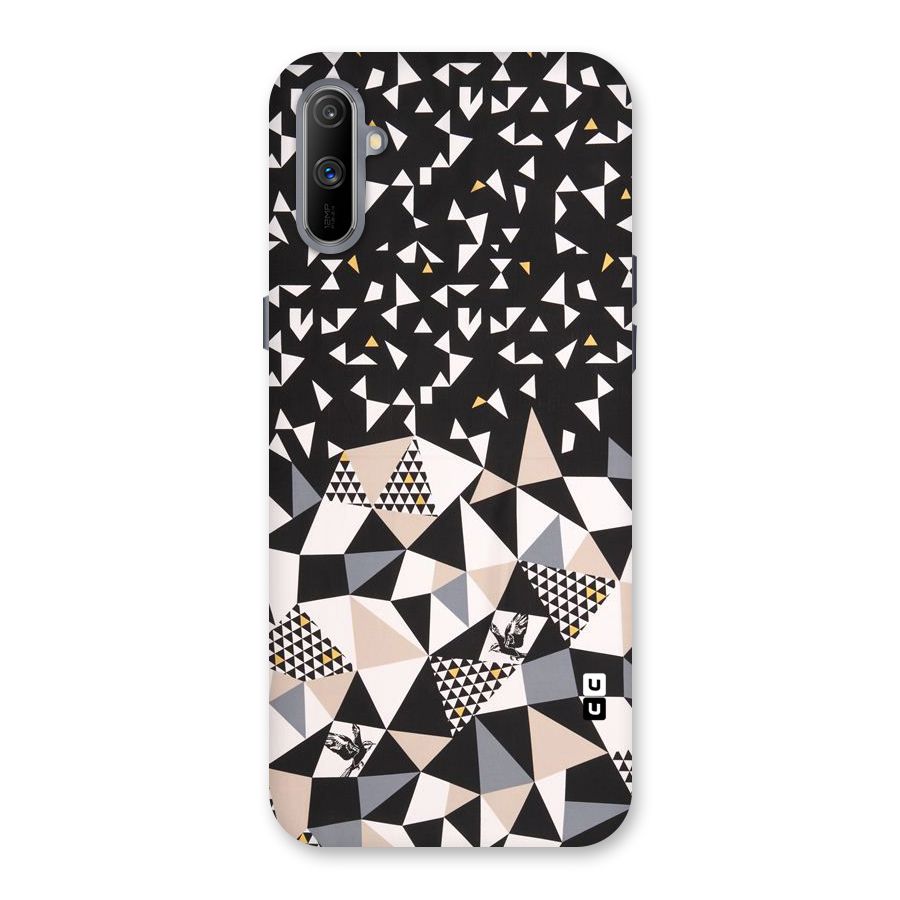 Abstract Varied Triangles Back Case for Realme C3
