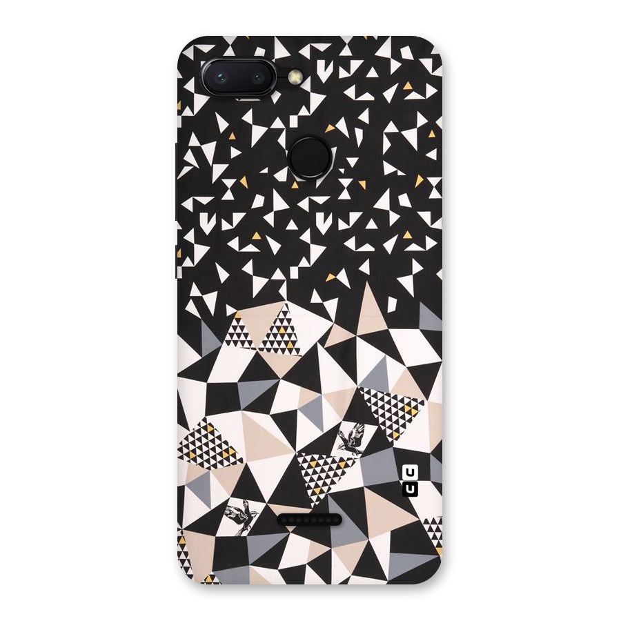 Abstract Varied Triangles Back Case for Redmi 6