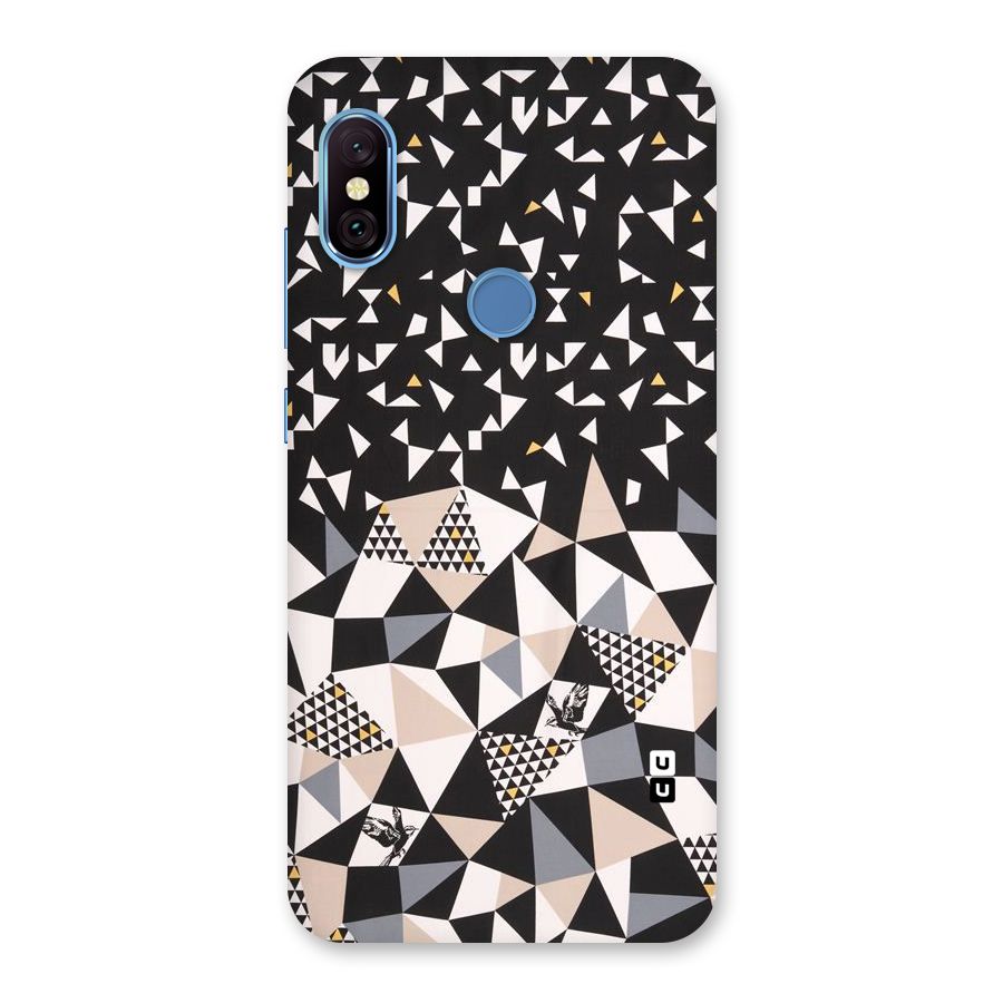 Abstract Varied Triangles Back Case for Redmi Note 6 Pro