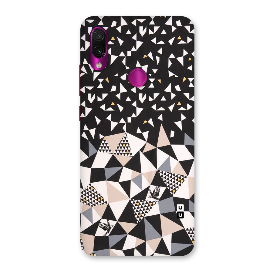 Abstract Varied Triangles Back Case for Redmi Note 7 Pro