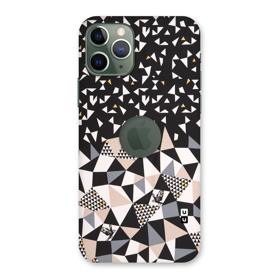 Abstract Varied Triangles Back Case for iPhone 11 Pro Logo  Cut