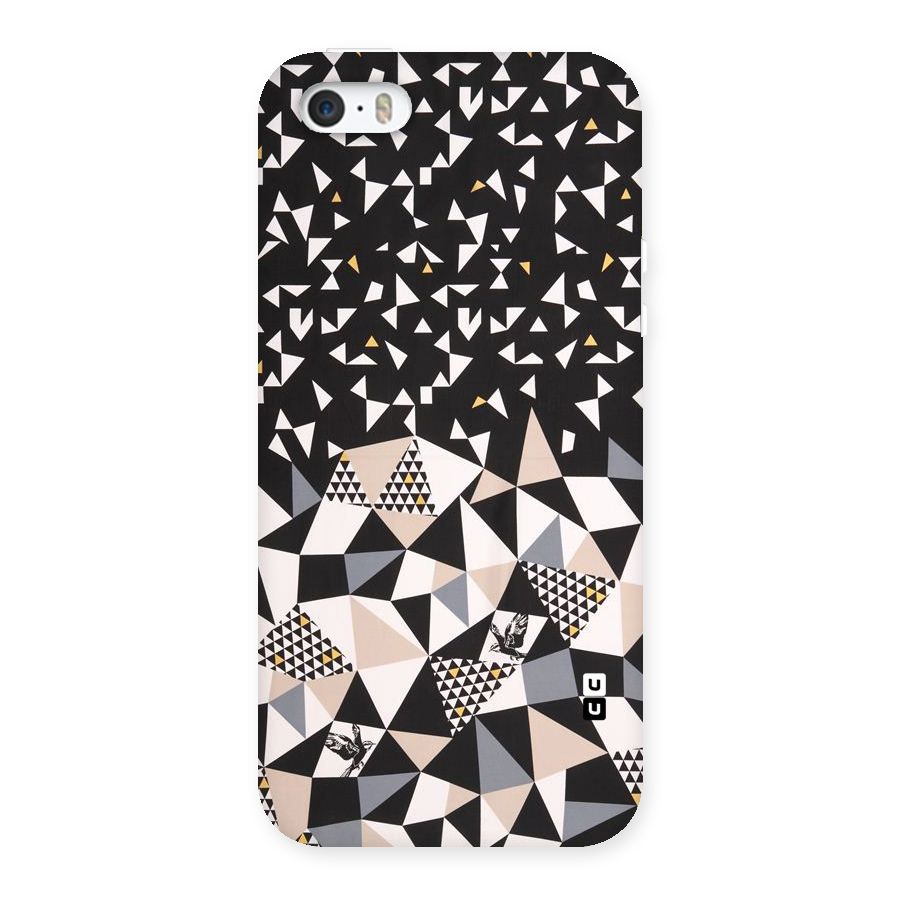 Abstract Varied Triangles Back Case for iPhone SE