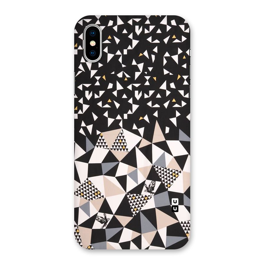 Abstract Varied Triangles Back Case for iPhone X