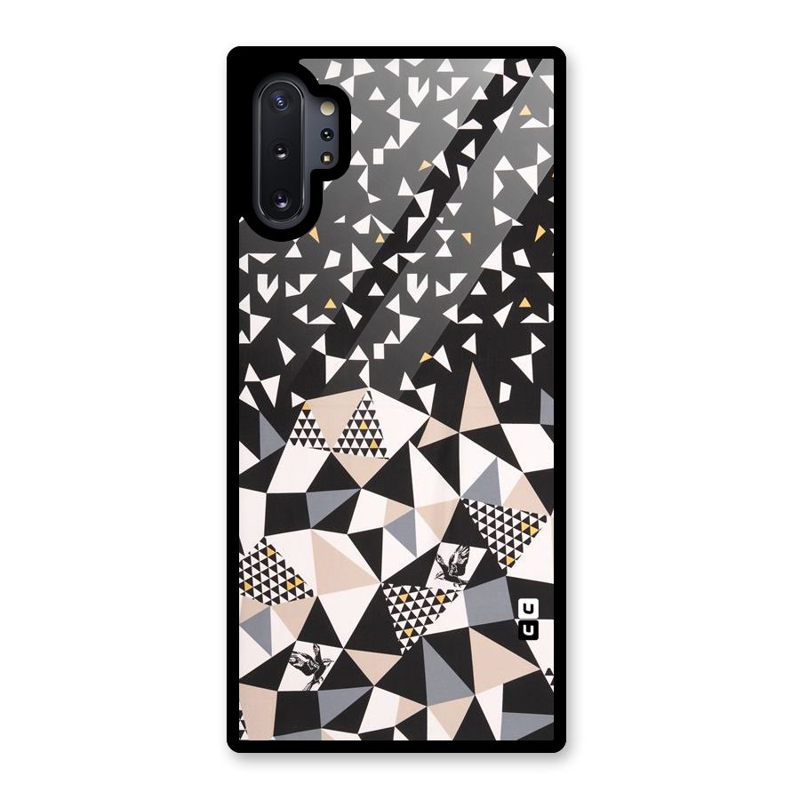 Abstract Varied Triangles Glass Back Case for Galaxy Note 10 Plus