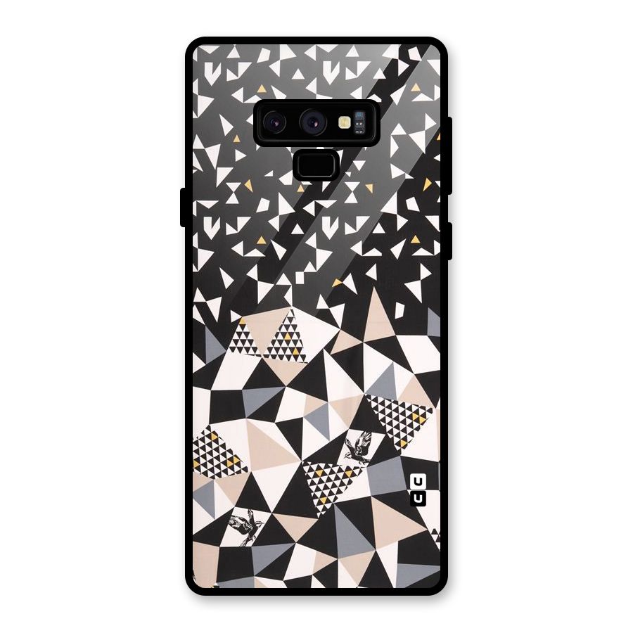 Abstract Varied Triangles Glass Back Case for Galaxy Note 9