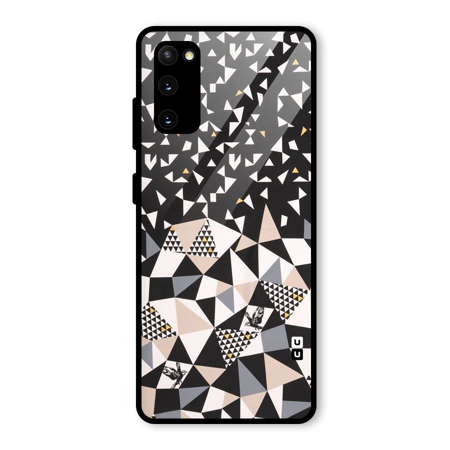 Abstract Varied Triangles Glass Back Case for Galaxy S20 FE 5G