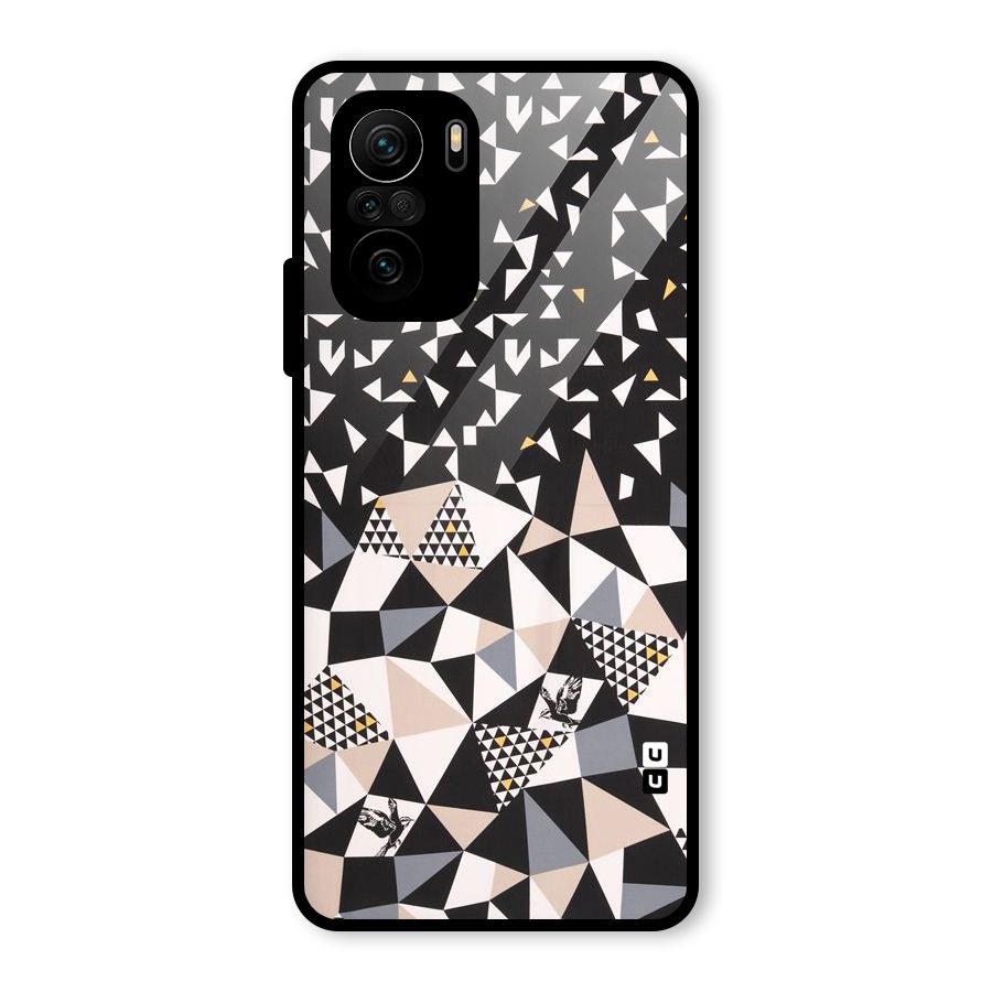 Abstract Varied Triangles Glass Back Case for Mi 11x