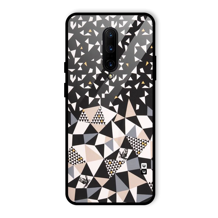 Abstract Varied Triangles Glass Back Case for OnePlus 7 Pro