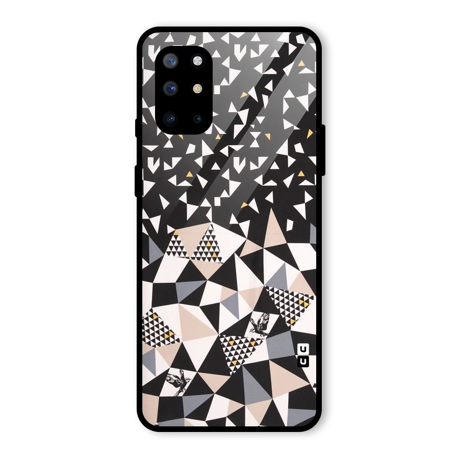 Abstract Varied Triangles Glass Back Case for OnePlus 8T