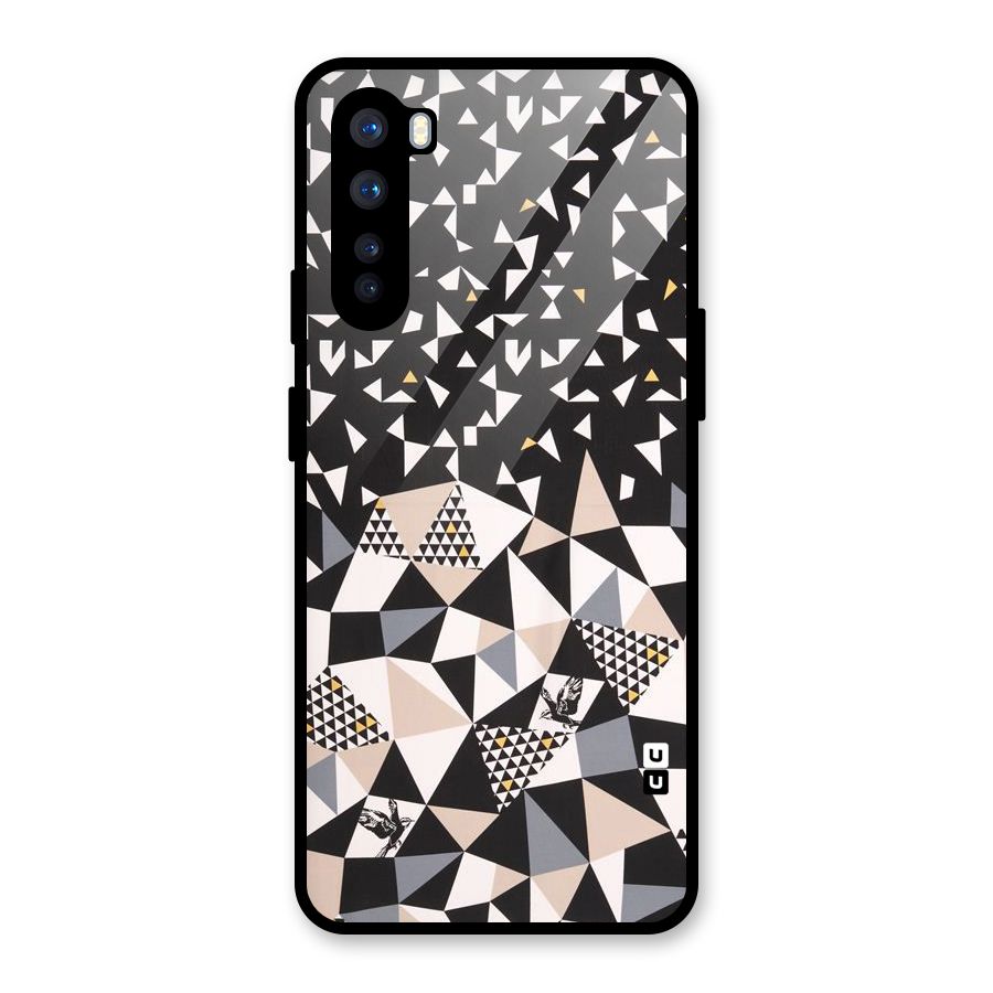 Abstract Varied Triangles Glass Back Case for OnePlus Nord