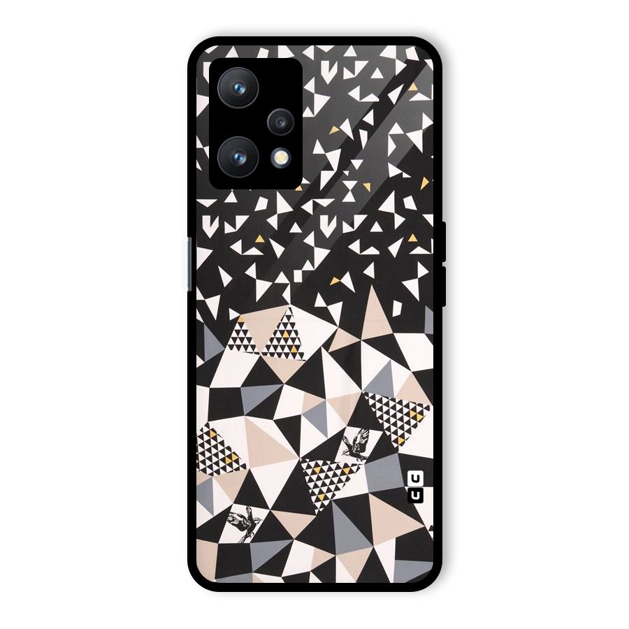 Abstract Varied Triangles Glass Back Case for Realme 9 Pro 5G