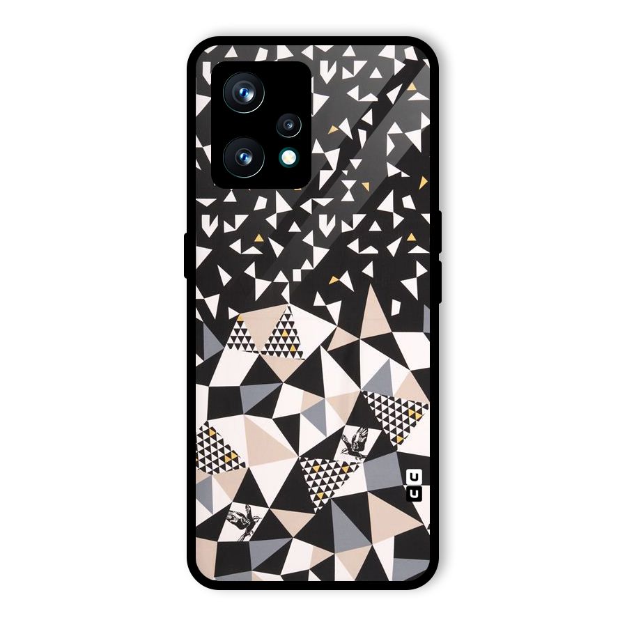 Abstract Varied Triangles Glass Back Case for Realme 9 Pro Plus 5G