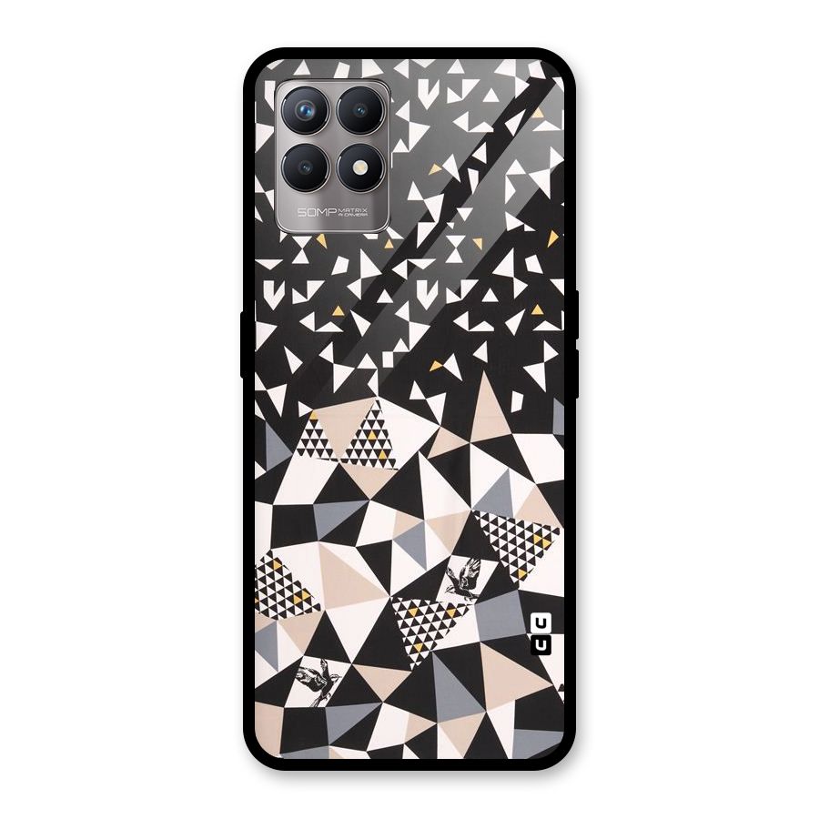 Abstract Varied Triangles Glass Back Case for Realme Narzo 50