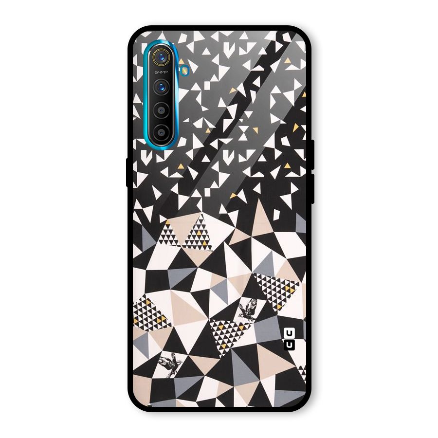 Abstract Varied Triangles Glass Back Case for Realme X2