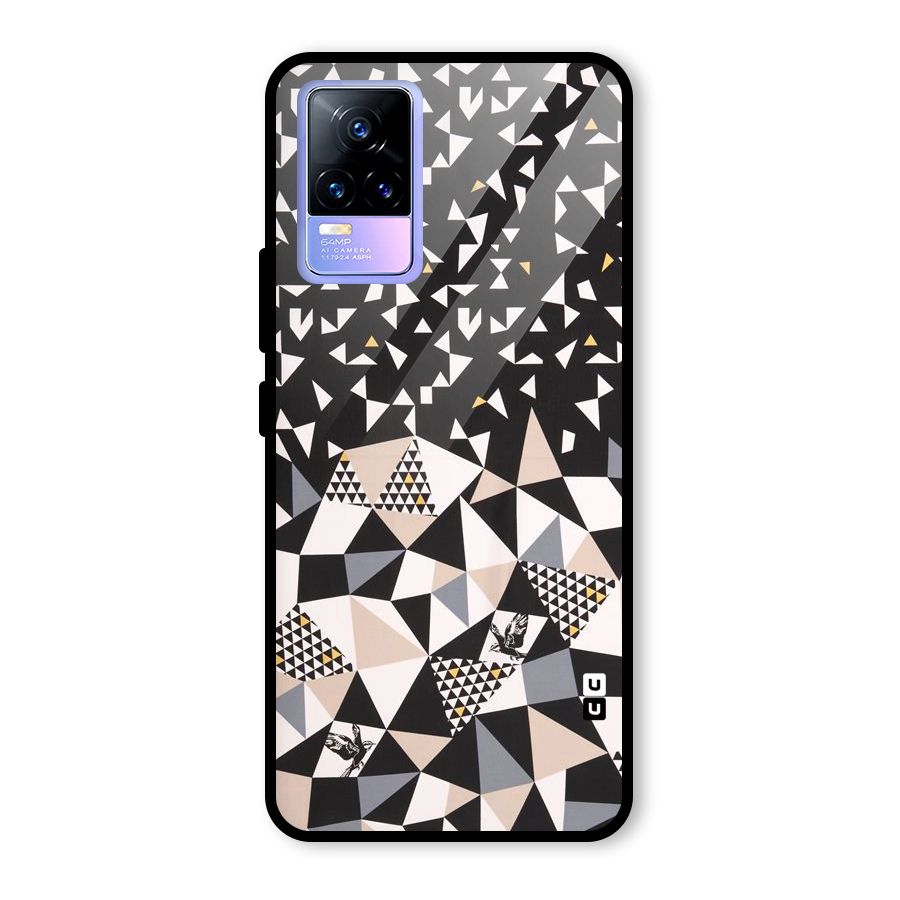 Abstract Varied Triangles Glass Back Case for Vivo Y73